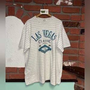 Vintage Royal Pacific Las Vegas Classic Resortwear Striped T-Shirt Tee Size XL